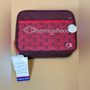 Champion Center Logo Lunch Box with Tray - Maroon